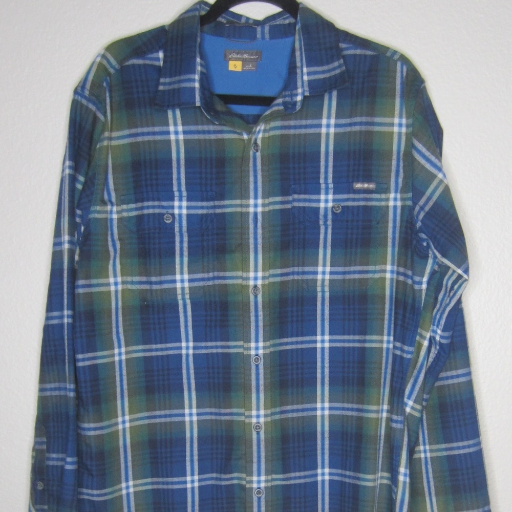 Eddie Bauer Classic Fit Button Down Plaid shirt - Size large